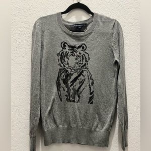 French Connection sequin Tiger sweater